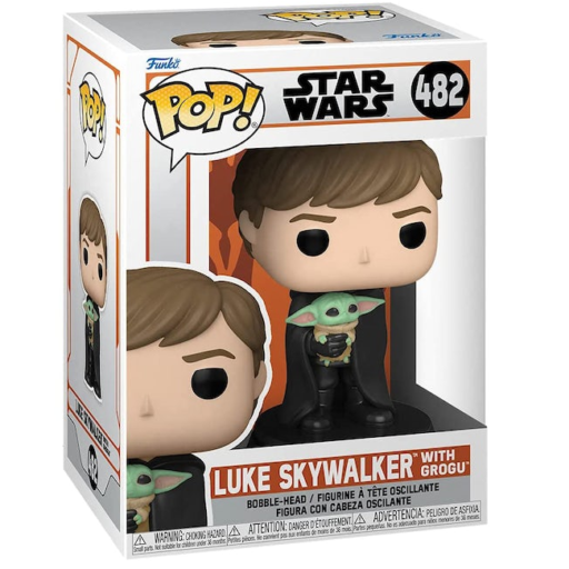 Funko Pop Star Wars The Mandalorian Luke Skywalker With Grogu Mx2Games