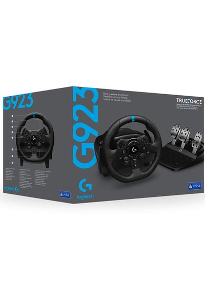 Logitech G923 Racing Wheel Ps5,Ps4,Pc Black (Imported)