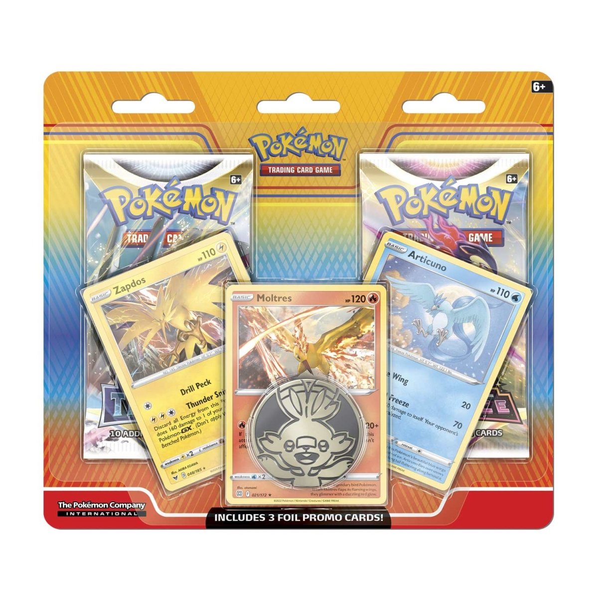 Pokemon Trading Card Game Sword Shield Galarian Articuno, Moltres Zapdos  Special Edition 2 Booster Packs, 3 Promo Cards More Pokemon USA - ToyWiz