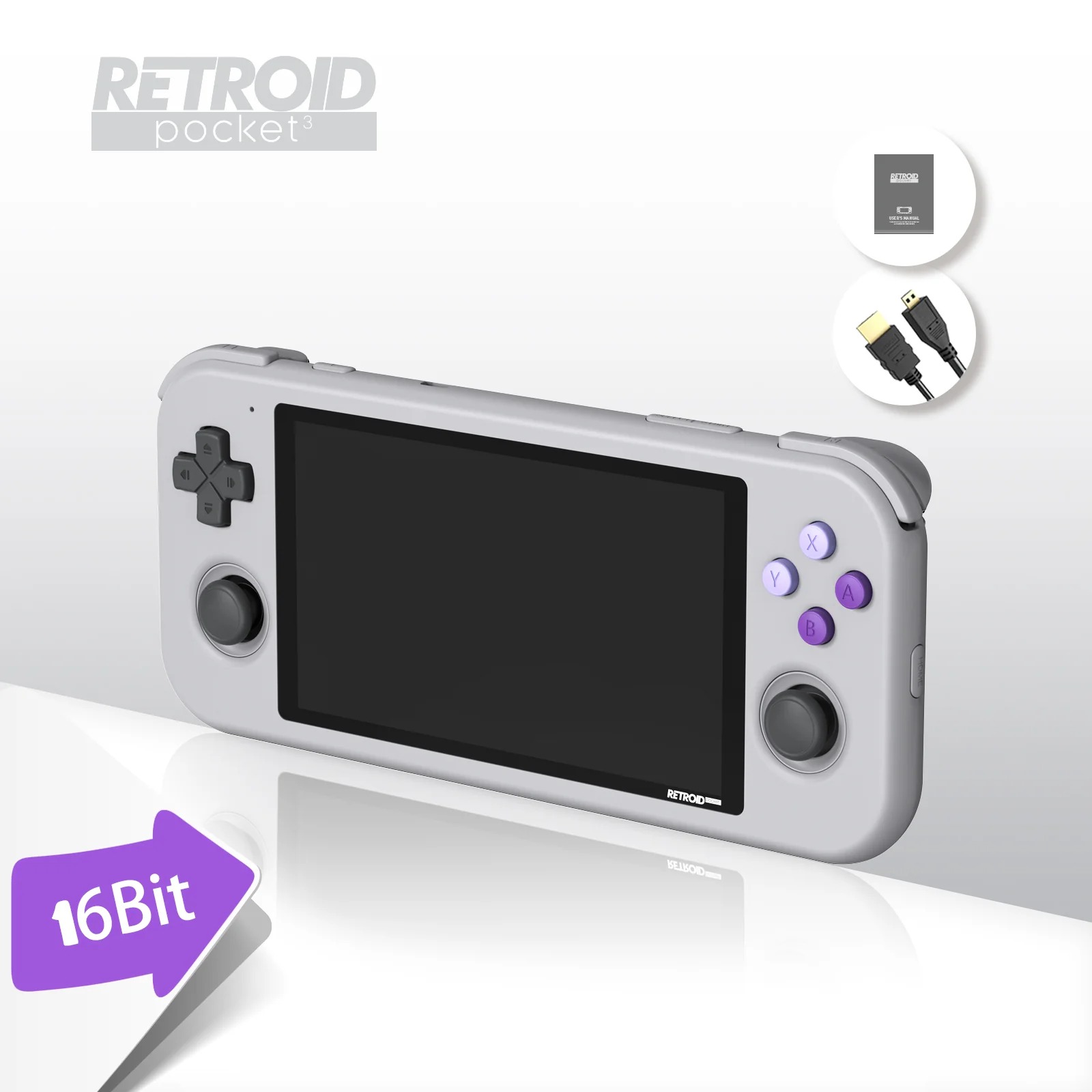 Retroid Pocket 3 Handheld Retro Gaming System 16Bit 2+32GB – Mx2Games