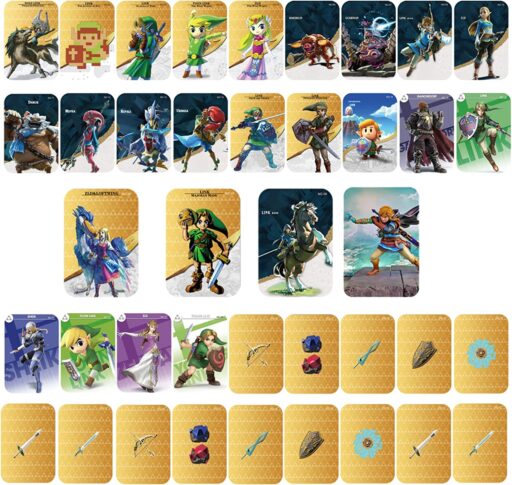 40Pcs Mini Nfc Amibo Cards Compatible With Legend of Zelda Breath of ...