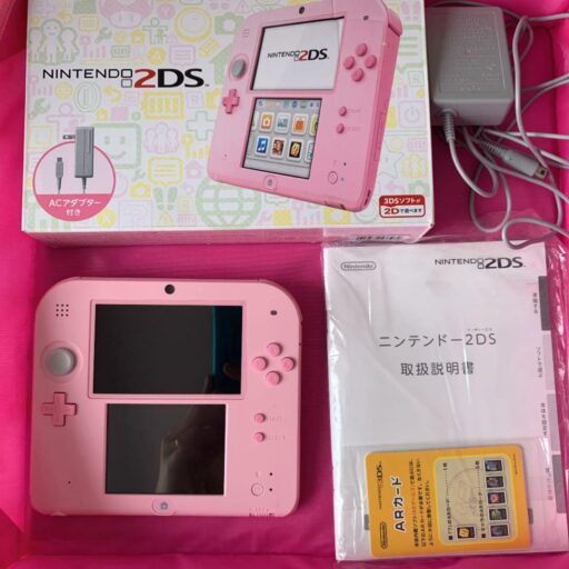 Nintendo 2DS Accessory complete console Used Region free (Excellent) Pink