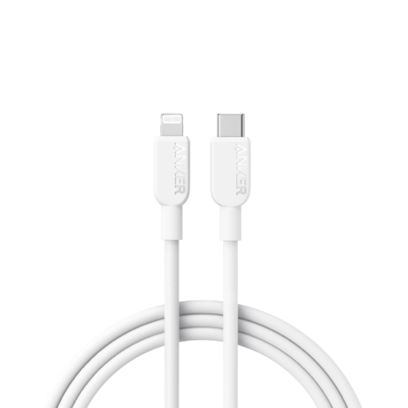 Anker 310 Usb C To Lightning Cable 3ft White A81A1 (Imported) - Mx2Games