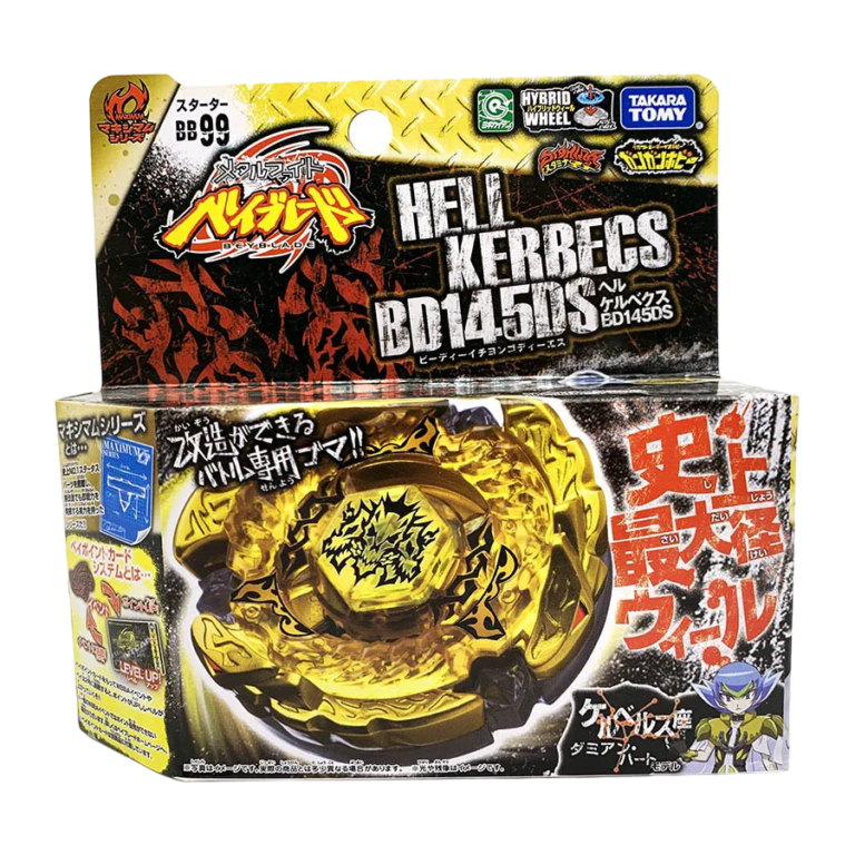 Tomy Takara Hell Hades Kerbecs Beyblade BD145DS BB 99 Metal Starter ...