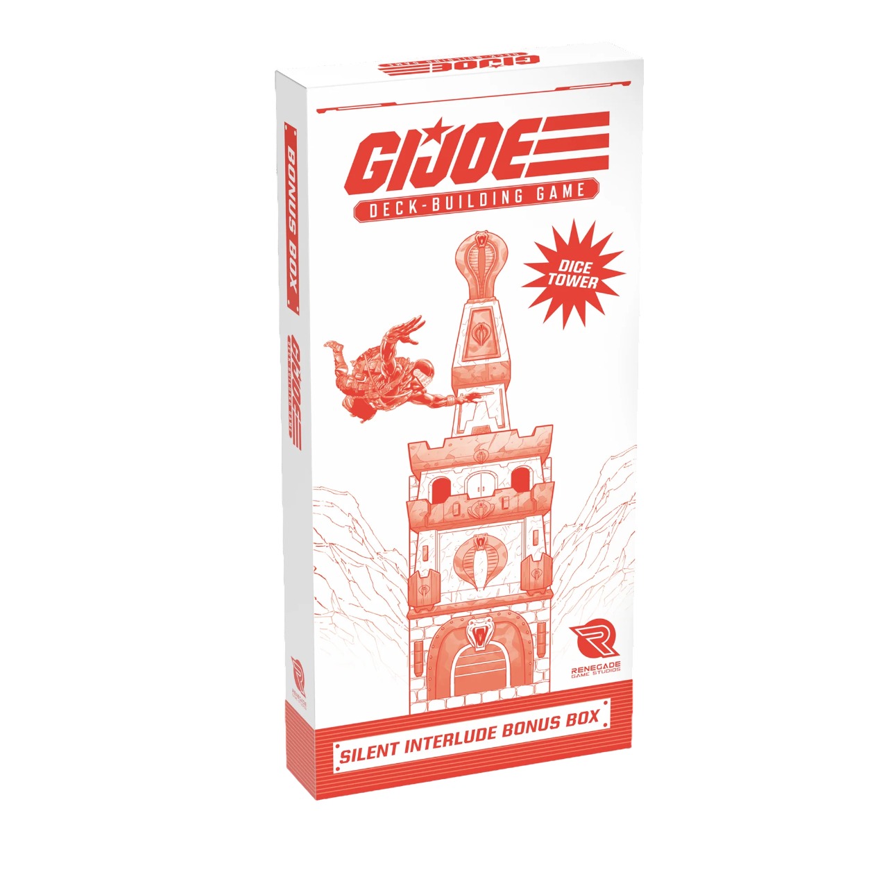 Hasbro G.I Joe Deck Building Game Bonus Box Cobra Silent Castle Dice Tower  (Imported) – Mx2Games